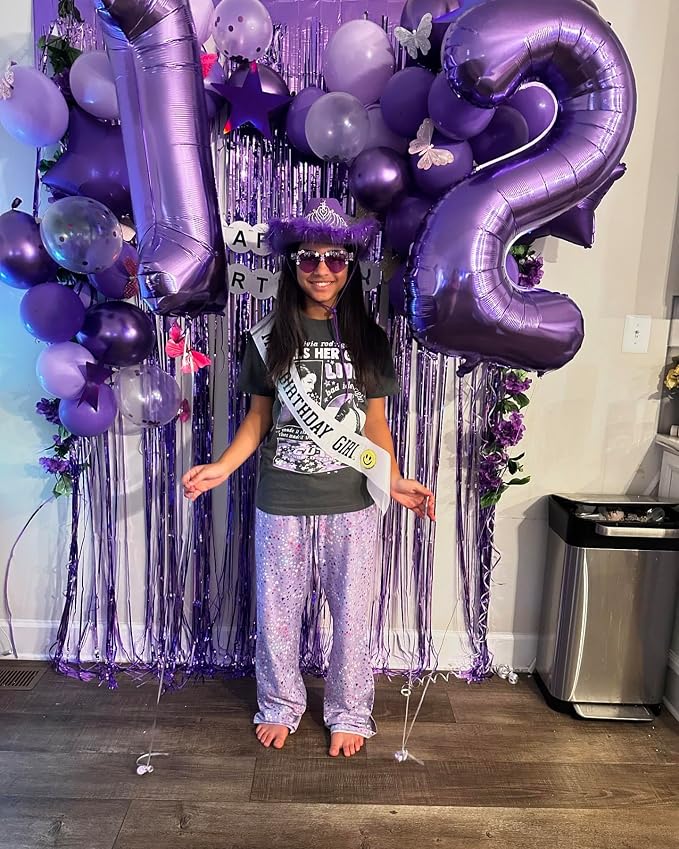 40 Inch Purple Number 9 Balloon Birthday Party Decorations - Image 9