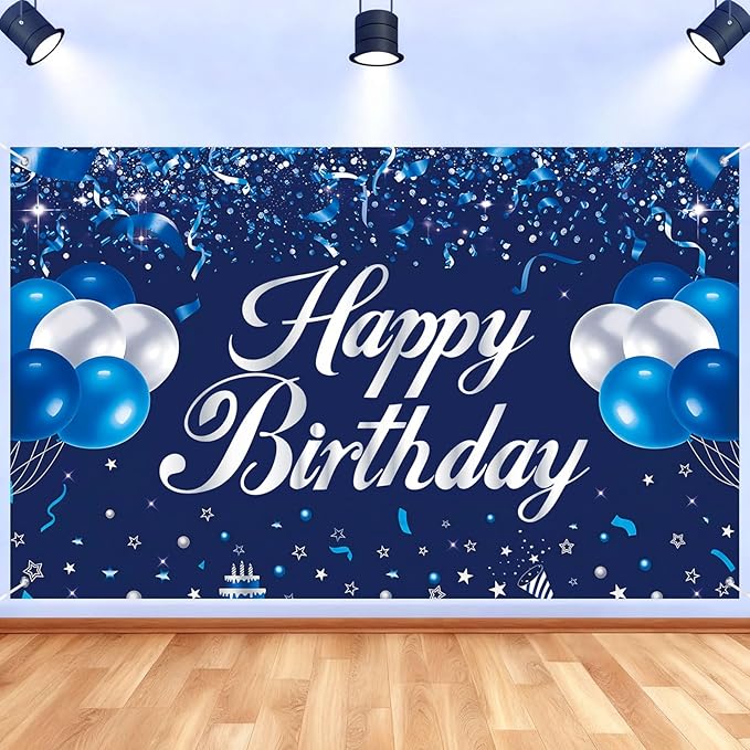 Happy Birthday Backdrop Banner, Happy Birthday Party Decorations Yard Sign by Unknown