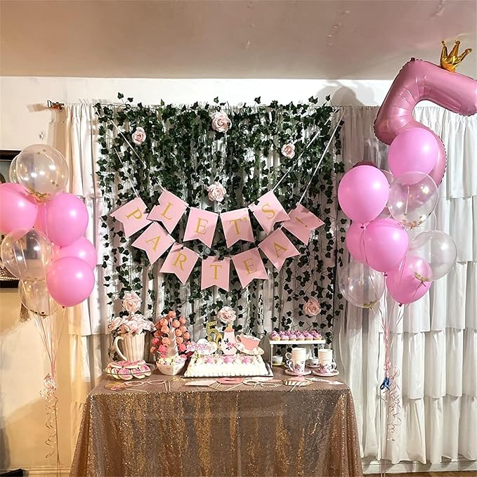 3rd Birthday Number Balloons for Girls, 40 Inch Light Pink Foil Number Balloons - Image 7