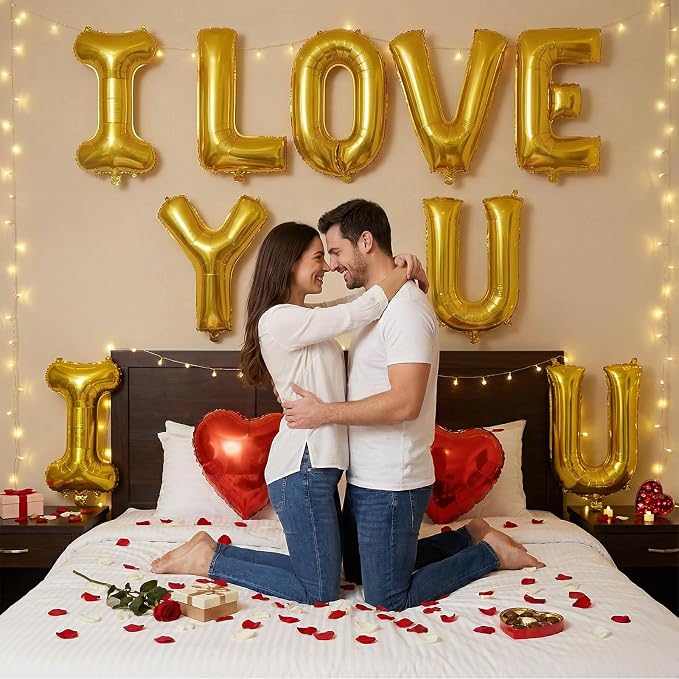 Gold Letter E Balloons, 40 Inch Large Foil Letter Balloons, Custom Phrase - Image 4