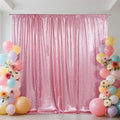SquarePie 6x6ft Fuchsia Pink Sequin Backdrop, High Density Non-Transparent by SquarePie