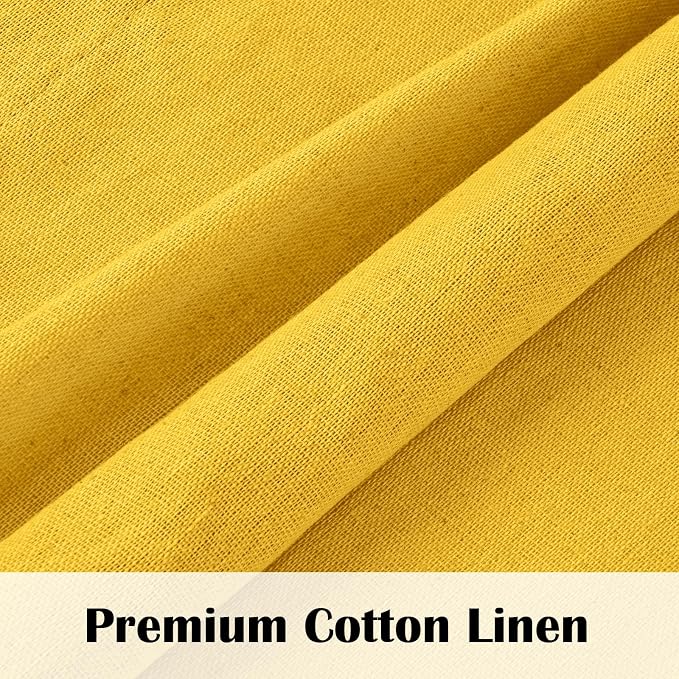 Farmhosue Kitchen Curtains 36 Inch Length, Rustic Cotton Linen Tier Curtains - Image 5