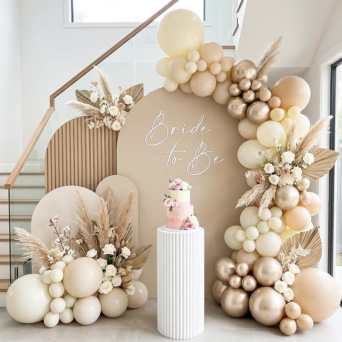 RUBFAC 135pcs Ivory White Balloons Different Sizes 18 12 10 5 Inch Latex - Image 7