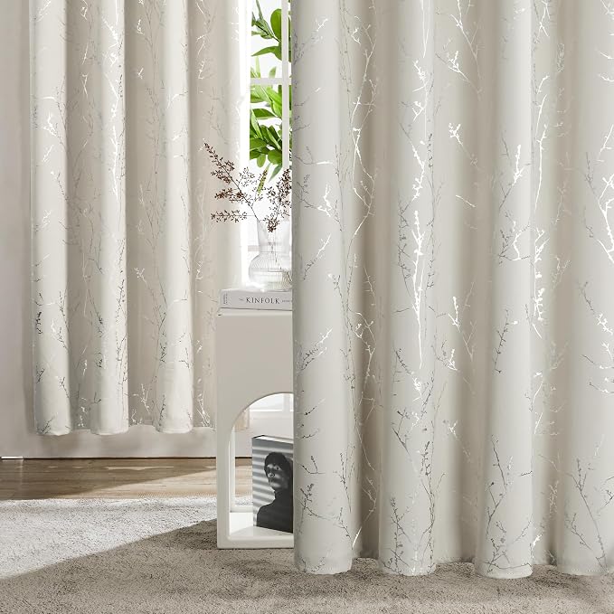 Deconovo Living Room Curtains 45 Inches Long, Thermal Insulated, Room Darkening - Image 3