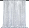 8ft x 8ft Silver Sequin Backdrop CurtainBackdrop by QueenDream