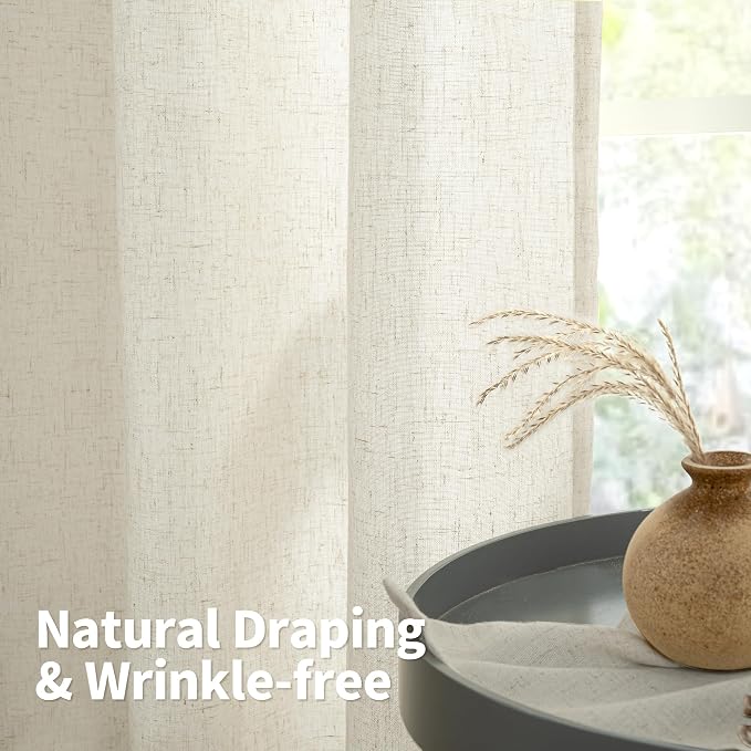YoungsTex Linen Curtains 80 Inches Length - Image 7