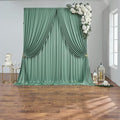 10 ft x 10 ft Sage Green Backdrop Curtains by Outpain