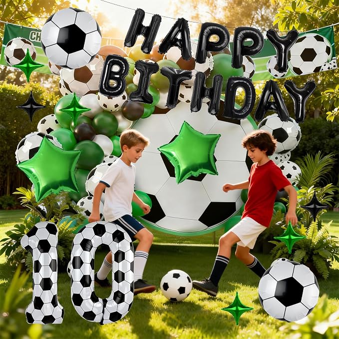40 Inch Soccer Number 4 Balloon Set, Soccer Birthday Party Decorations | Sports - Image 5