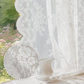 Anmao Vintage Lace Curtains 108 Inches Long 2 Panels, Romantic Elegant Light by Anmao