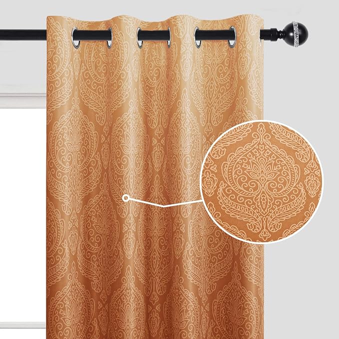 DWCN 100% Blackout Curtains for Bedroom 96 Inch Length - Image 2