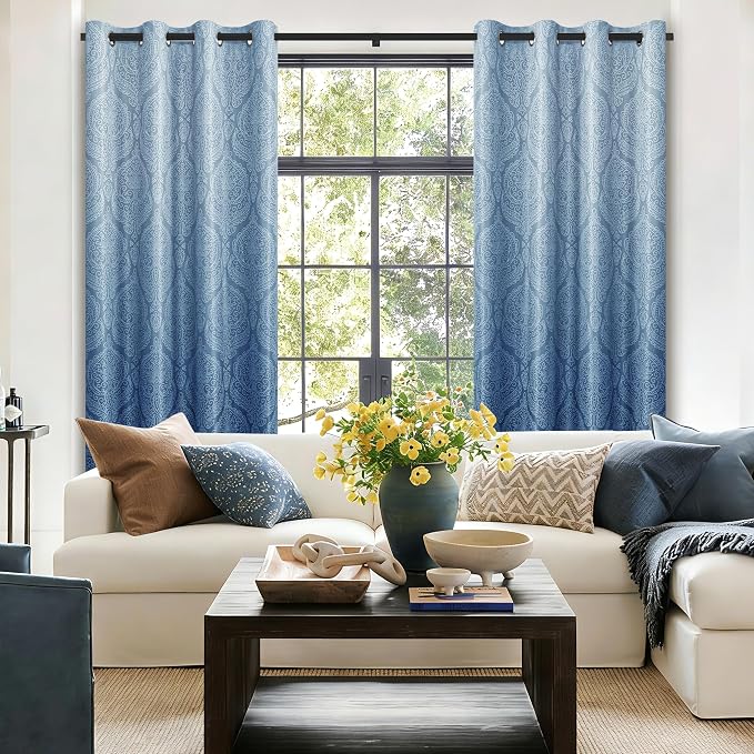 DWCN 100% Blackout Curtains for Bedroom 54 Inch Long - Image 2