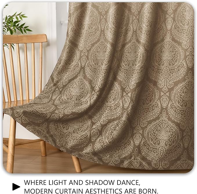 DWCN 100% Blackout Curtains for Bedroom 63 Inch Long - Image 6