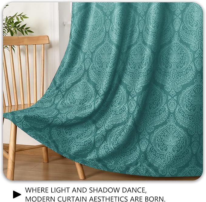 DWCN 100% Blackout Curtains for Bedroom 63 Inch Long - Image 6