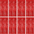 ZATAYE 8 Pack Red Valentines Christmas Foil Curtain Streamer Decorations | Red by ZATAYE