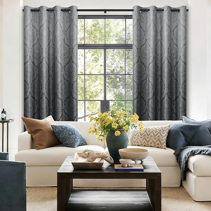 DWCN Black Blackout Curtains for Bedroom 54 Inch Long - Image 5