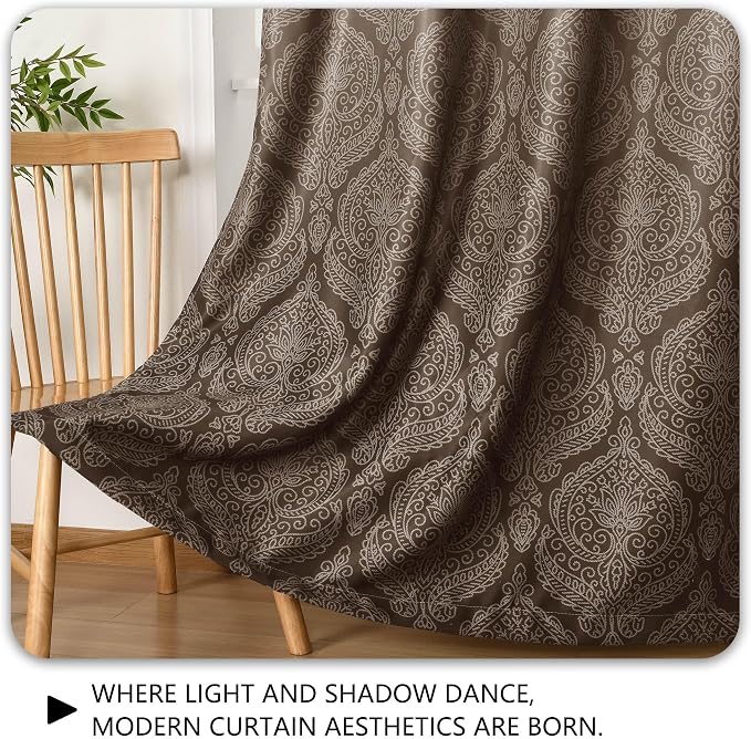 DWCN 100% Blackout Curtains for Bedroom 54 Inch Long - Image 8