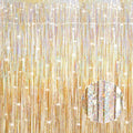 3 Pack 3.3 x 9.9 ft Holographic Champagne Gold Streamers Party Decorations | by Crosize