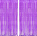 BRAVESHINE Purple Streamers Party Backdrop Pastel Fringe Curtains | 2 Pack | by BRAVESHINE
