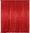 Poise3EHome Red Sequin Backdrop Curtain, 10Ft x 10Ft Red Glitter Photography by Poise3EHome