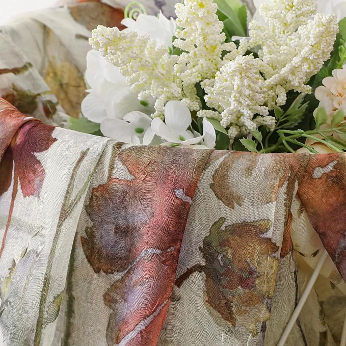 Printed Sheer Curtians 54 Inches Long - Image 6