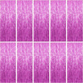 10 Pack Foil Curtain Backdrop Metallic Tinsel Foil Fringe Curtains Photo Booth by KEJ