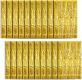 20 Pack Foil Curtain Backdrop Gold Metallic Tinsel Foil Fringe Curtains Photo by KEJ