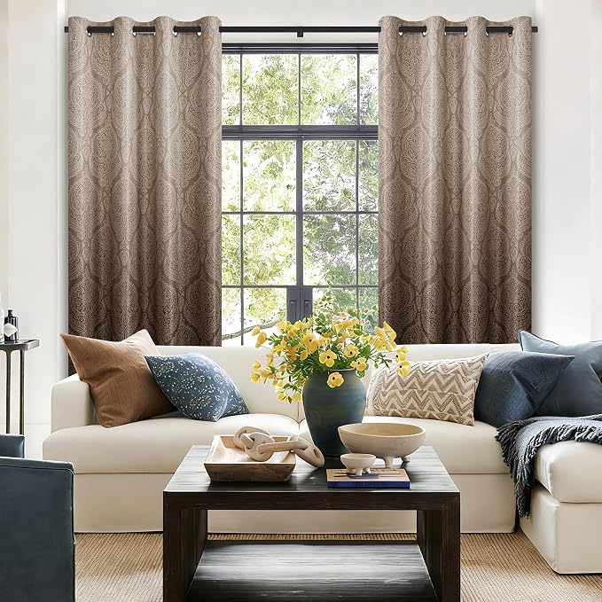 DWCN 100% Blackout Curtains for Bedroom 54 Inch Long - Image 6
