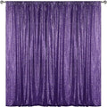 Sugargirl Purple Sequin Backdrop Curtain 7FTx7FT Glitter Purple Background by Sugargirl