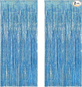 BRAVESHINE Light Blue Streamers Party Backdrop by BRAVESHINE